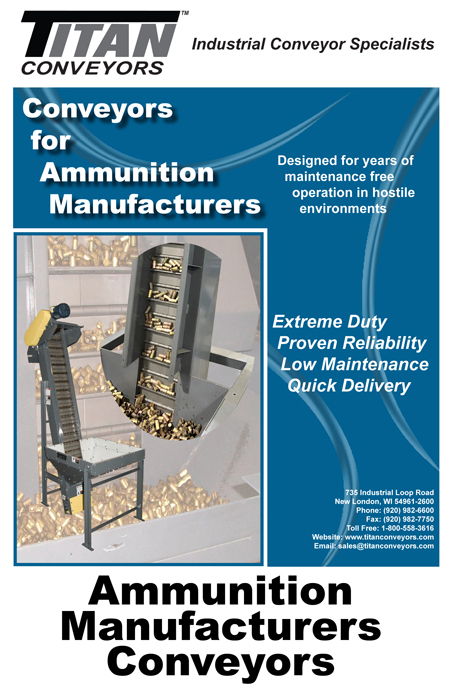 ammunition manufacturers conveyors